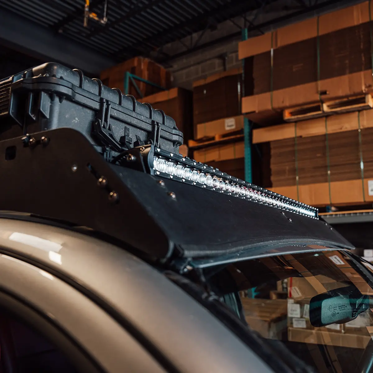 Cali Raised Led Sherpa Roof Rack Led Light Bar Bracket Kit 1
