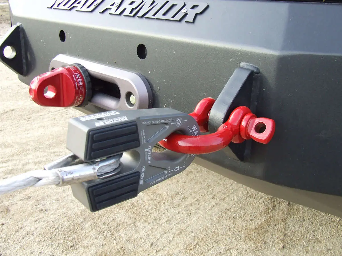 Factor 55 Flatlink E Expert Version Winch Shackle Mount Assembly - Anodized Gray 1