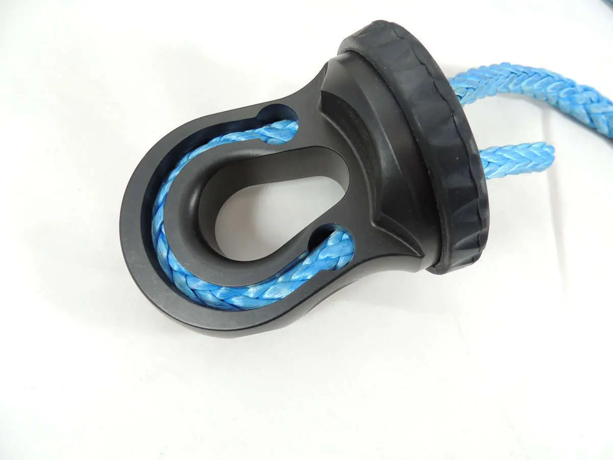 Factor 55 Splicer 3/8-1/2 Inch Synthetic Rope Splice On Shackle Mount - Black 1