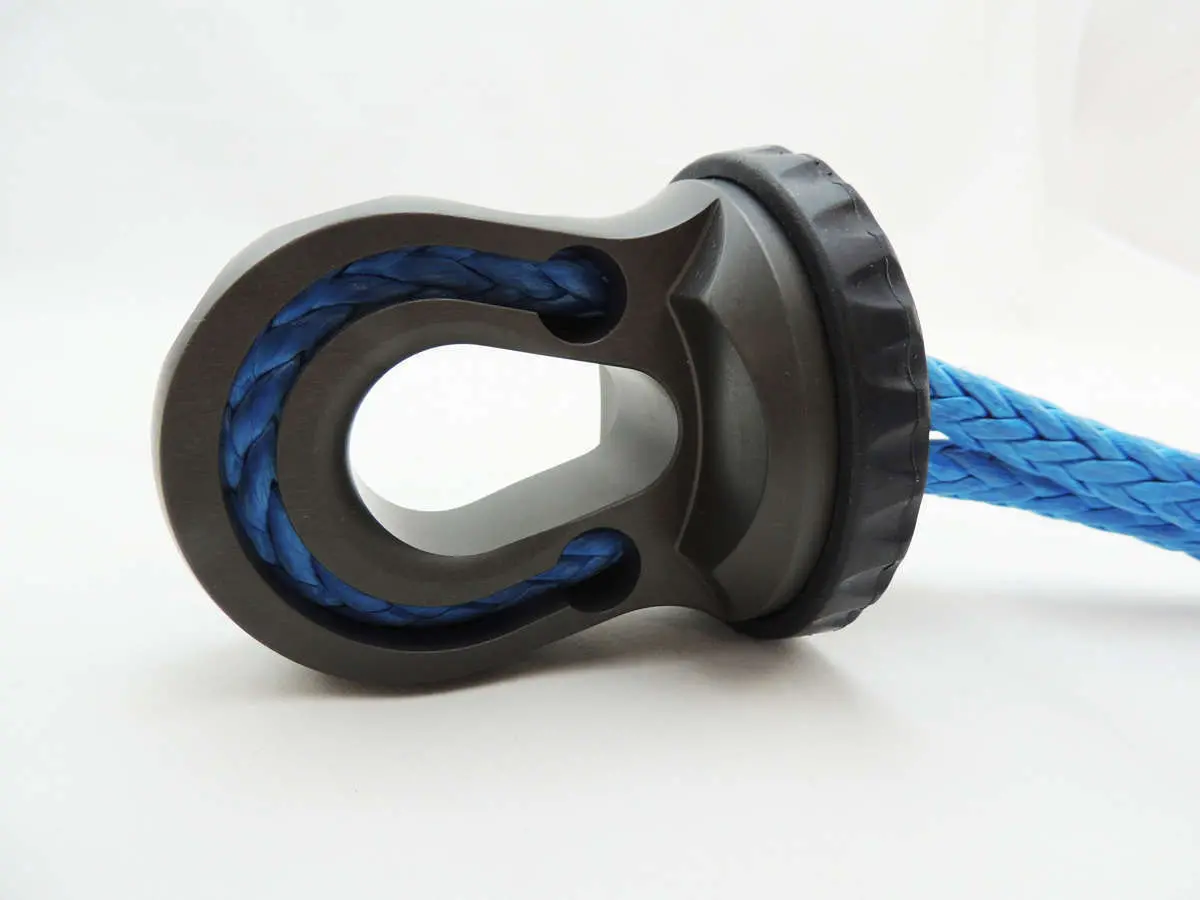 Factor 55 Splicer 3/8-1/2 Inch Synthetic Rope Splice On Shackle Mount - Gray 1
