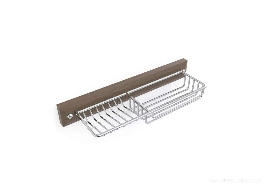 Wood 'N Steel Shelf & Soap Dish 1