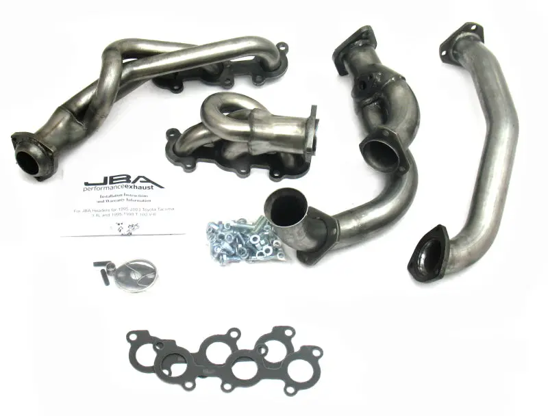Jba 95-00 Toyota 3.4L V6 W/O Egr 1-1/2In Primary Raw 409Ss Cat4ward Header 1