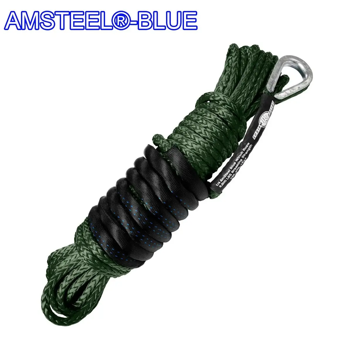 1/4-Inch Amsteel Blue Winch Rope for Main Line Use - Image 6