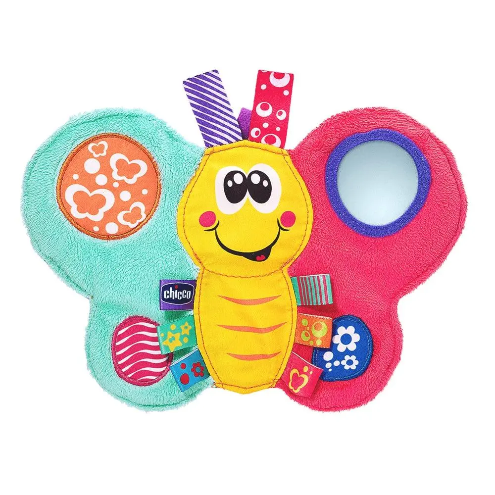 Chicco Toy Daisy Colourful Butterfly Textile Rattle 1