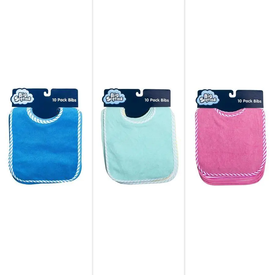 Big Softies Bibs 10 Pack - Assorted 1