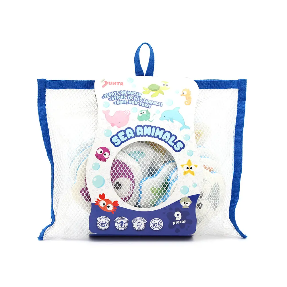Sunta 9Pcs Sea Animals Htf Printed Bath Tub Toy 1