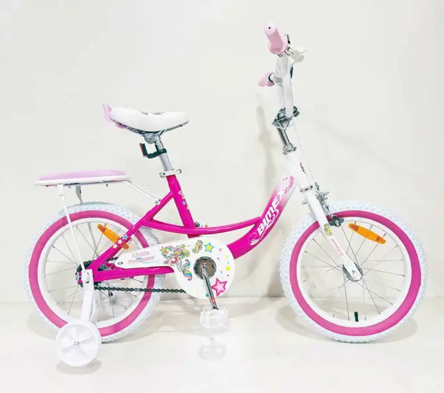 Supermax 16" Little Princess Pink Bike With Back Seat 1