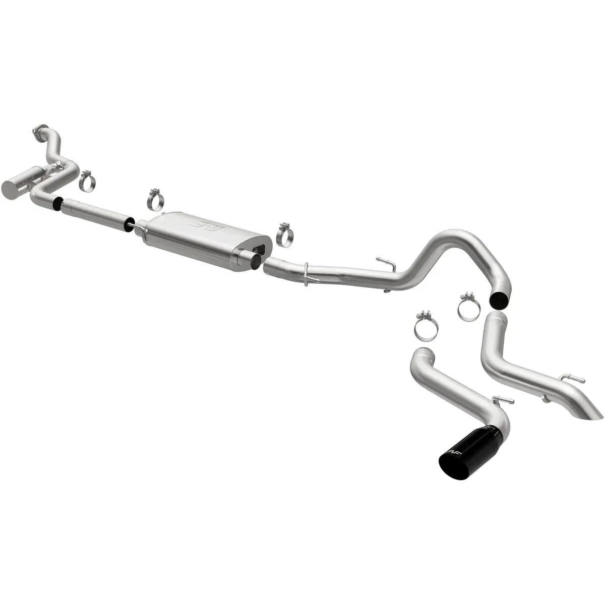 2024+ 4Th Gen Tacoma Magnaflow Overland Series Cat Back Exhaust Kit 1