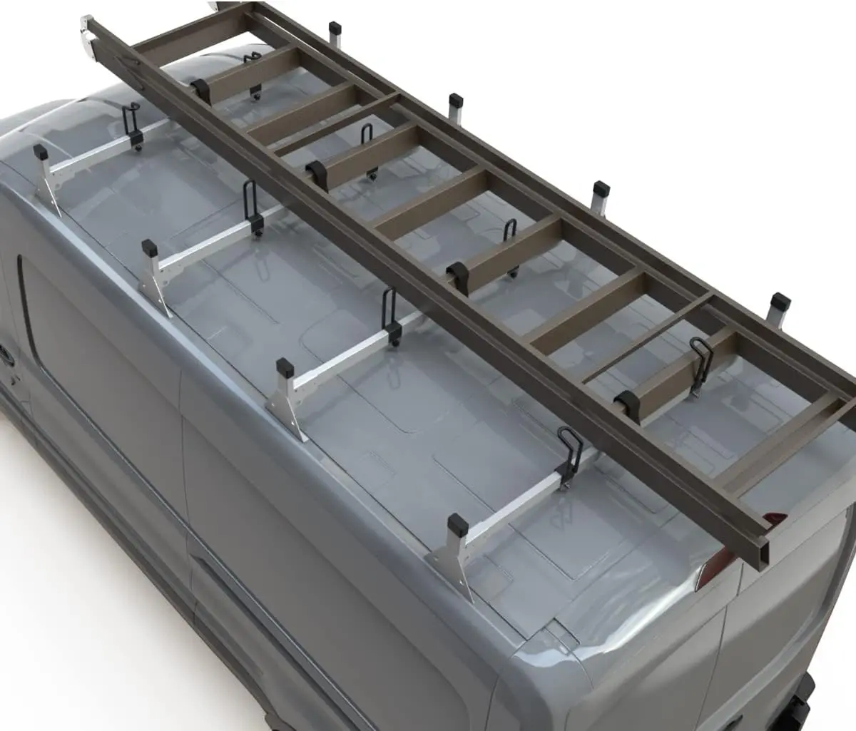 Melipron 4 Crossbars Van Roof Ladder Racks For Ford Transit 150 250 350 1