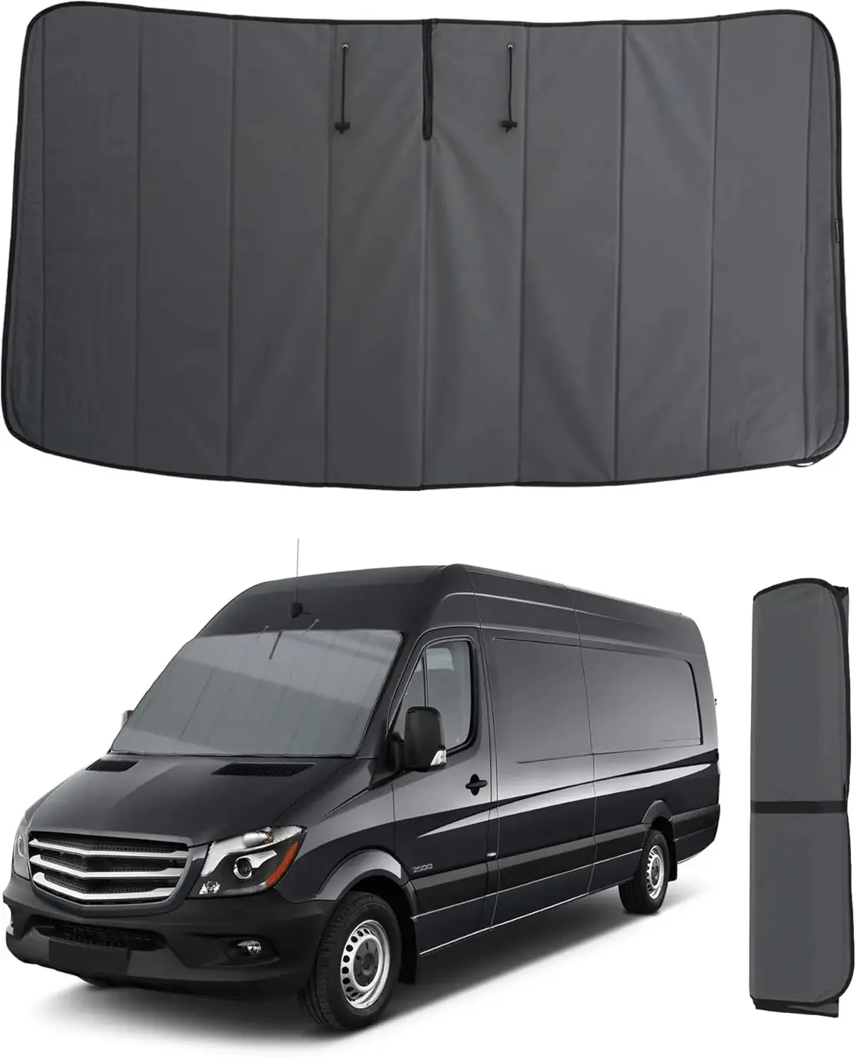 Melipron Magnetic Front Windshield Cover For Mercedes-Benz Sprinter Van Ncv3/Vs30 2007- On 1