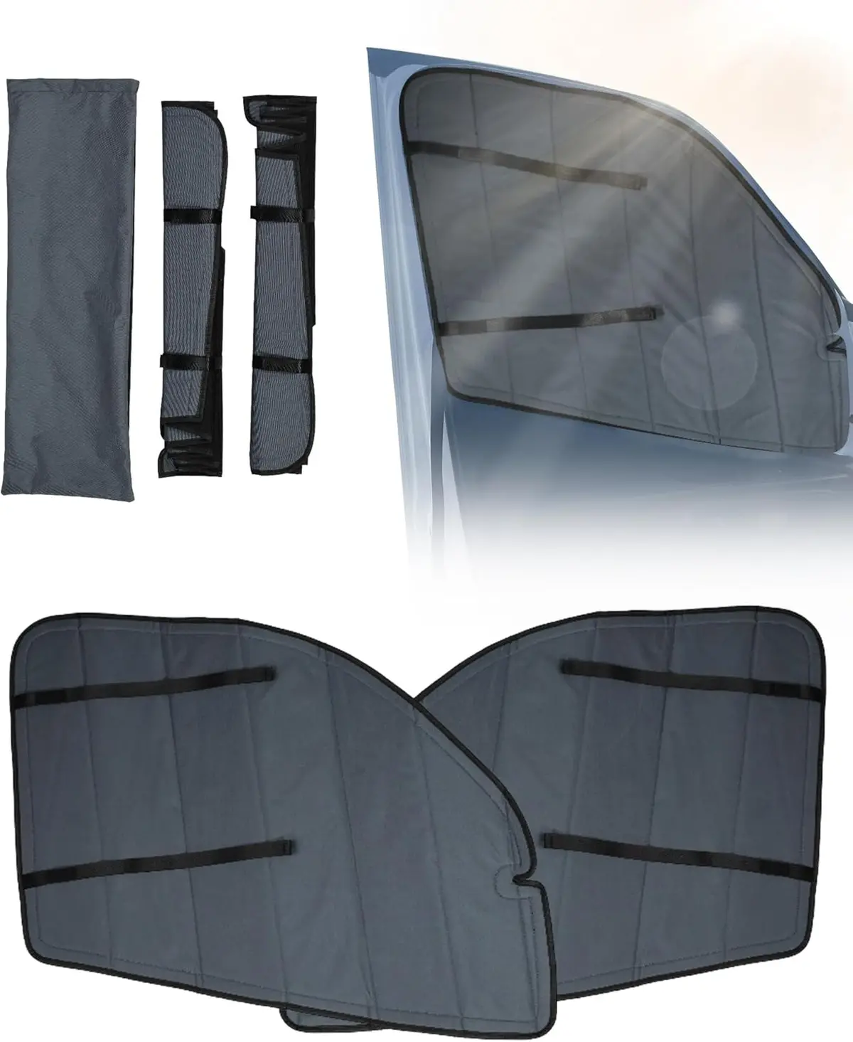 Melipron Insulated Blackout Van Windshield Sun Shade For Mercedes Benz Sprinter Vs30 2019-2025 1