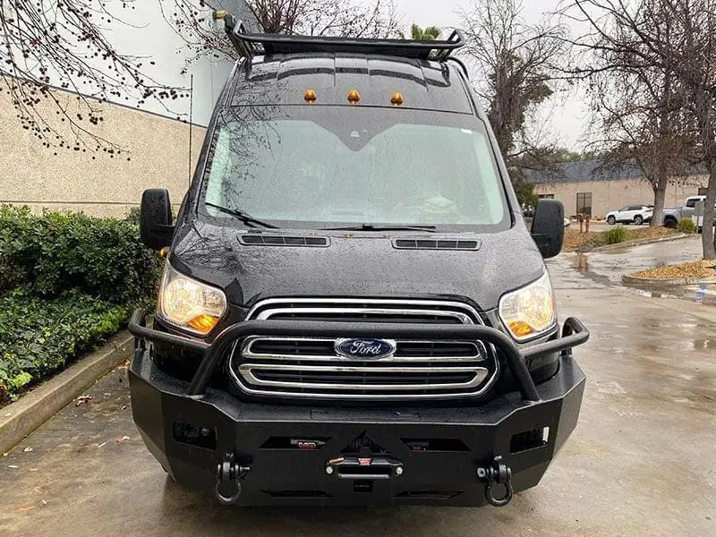 Aluminess Front Winch Bumper For Ford Transit 2015-2019 1