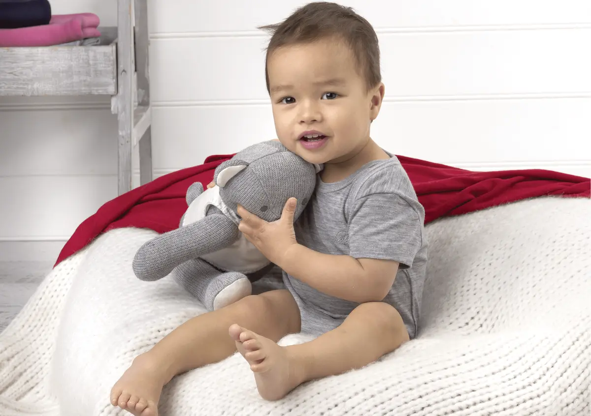 Merino Baby Short Sleeve Bodysuit 1