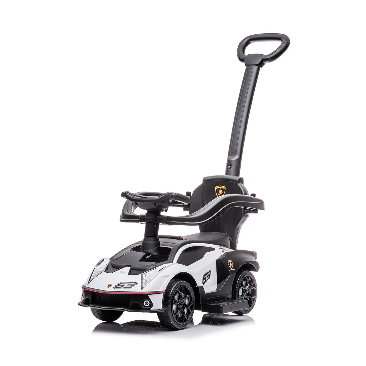 Licensed Lamborghini Essenza Scv12 Foot-To-Floor Ride On With Push - White 1