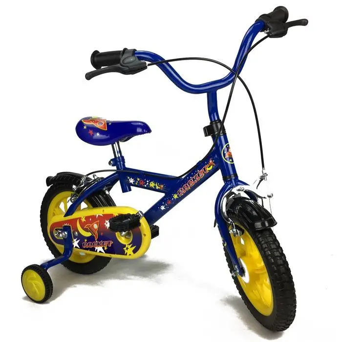 Rocket Blue 12 Inch Boys Pavement Cycle Bicycle Bike With Training Wheel 1