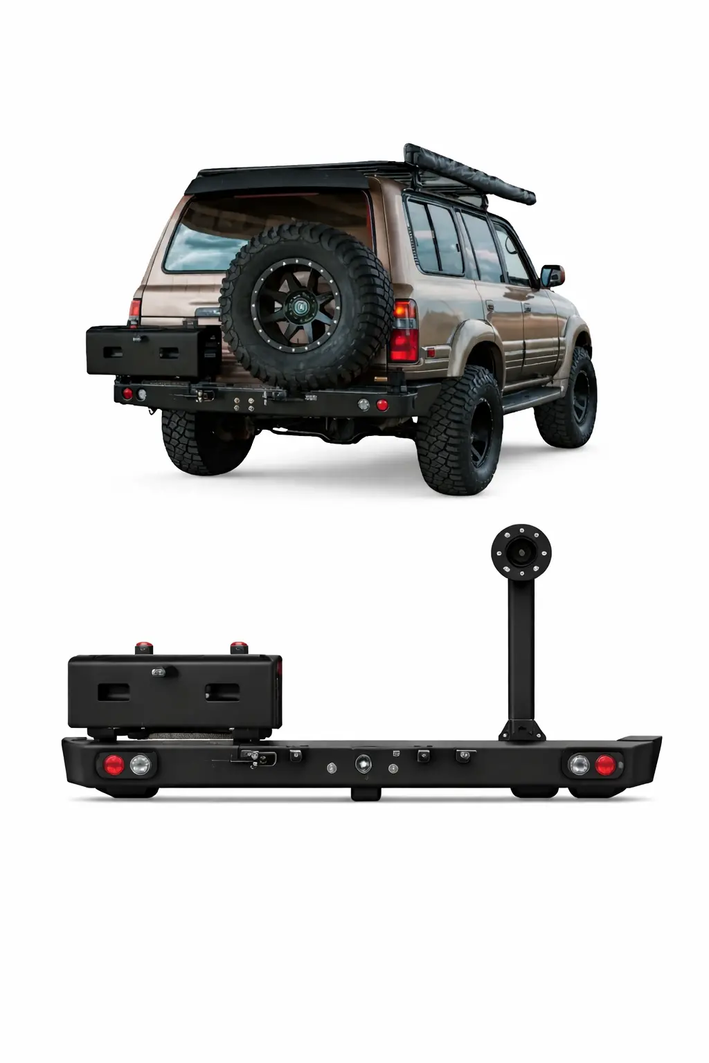 Toyota Lc80 Rear Bumper With 2 Holder Pro Performance | Uae 1