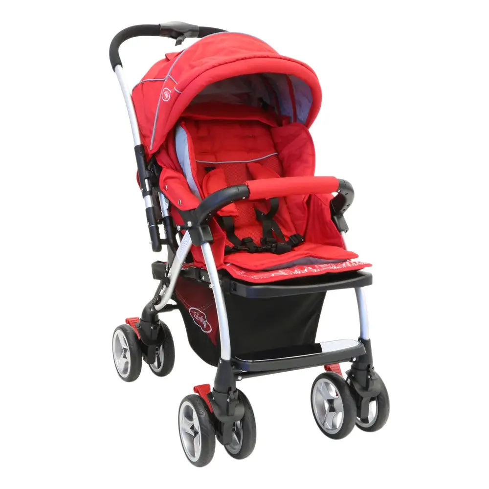 Edinburgh Cruiser Reverse Handle Stroller Red 1
