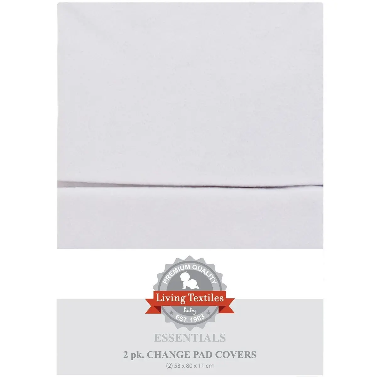 Living Textiles 2 Pack- Change Mat Cover - Terry Towelling 1