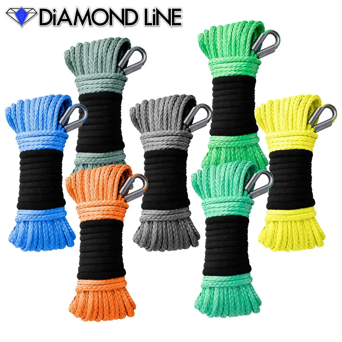 3/16" X 50' Main Line Winch Rope - Diamond Line 1
