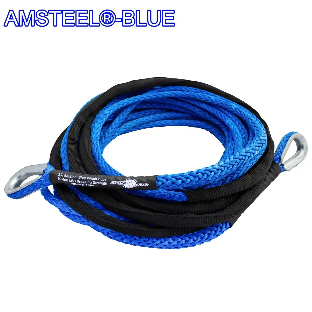 3/8" Extension - Amsteel Blue Winch Rope 1