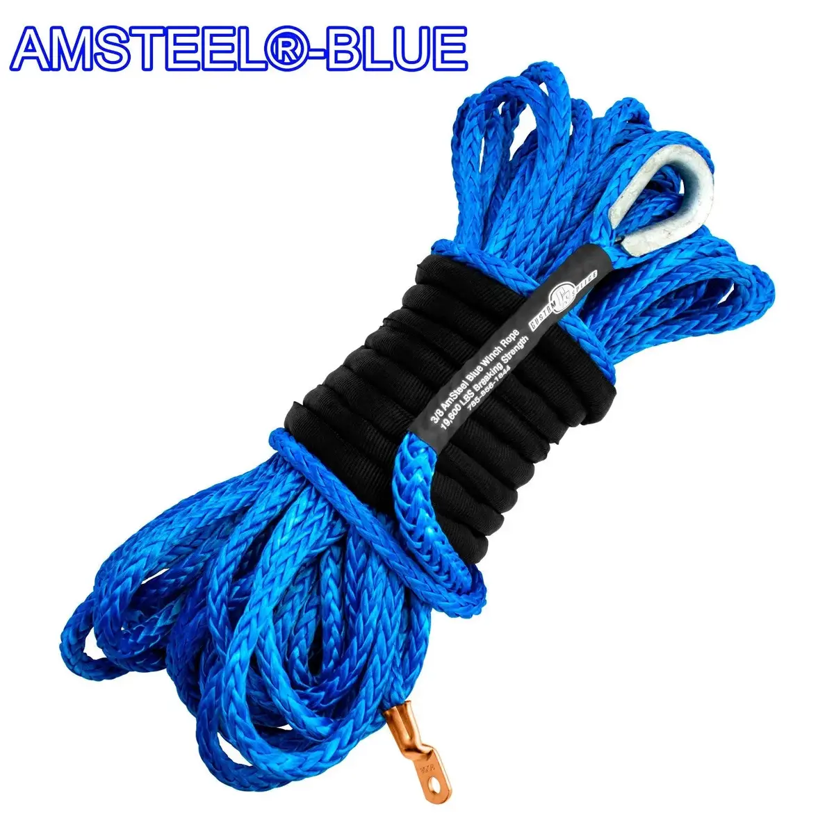 3/8 Main Line Winch Rope - Amsteel Blue 1