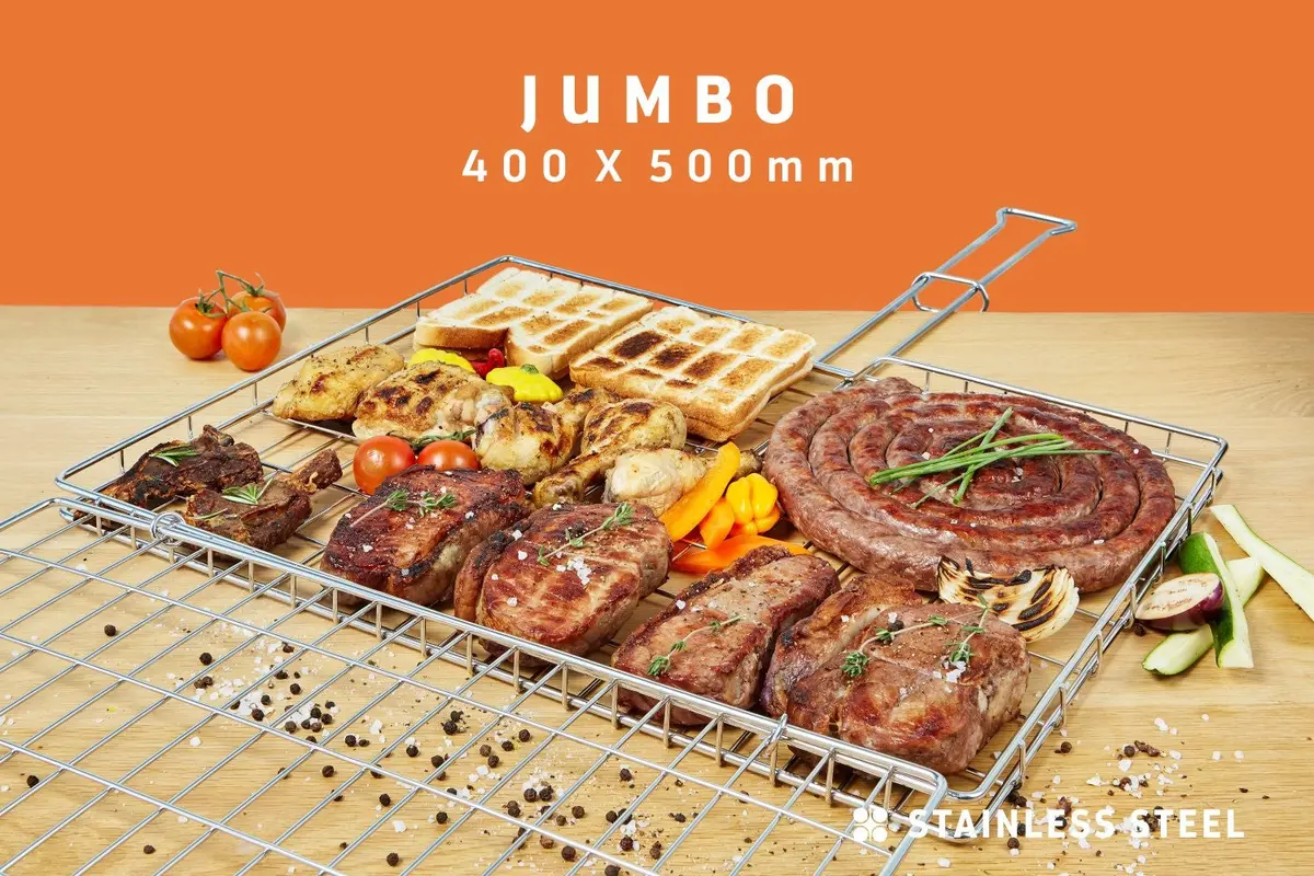 Braai Grid - Jumbo Hinge Lid 1