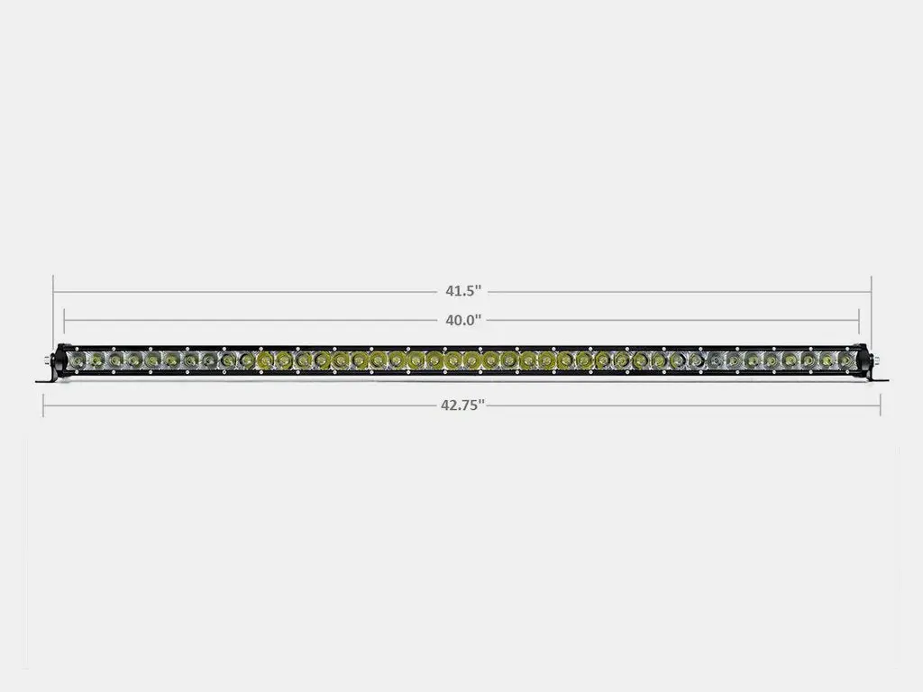42" Slim Single Row Led Bar (Amber) 1
