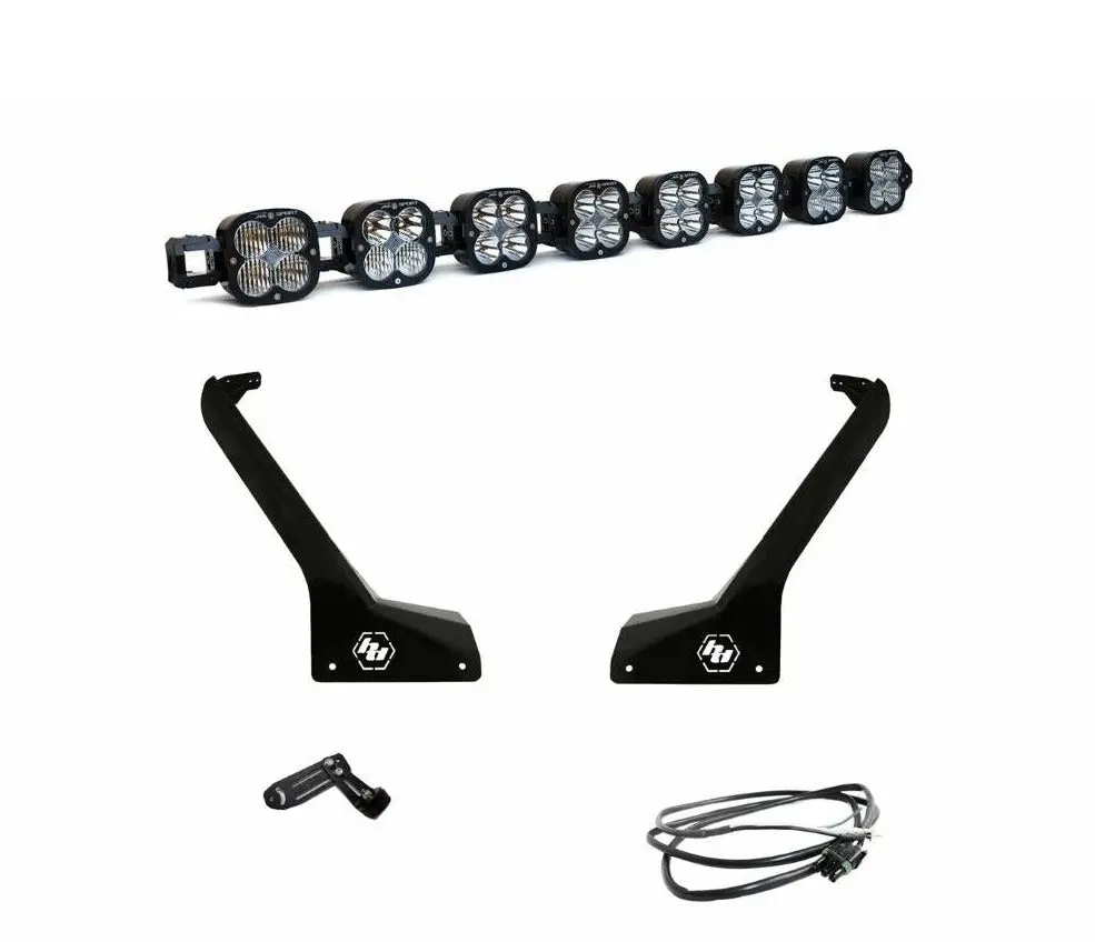Baja Designs Jeep Jl/Jt 8Xl Linkable Roof Mount Light Kit - Jeep 2020-25 Gladiator; 2018-25 Wrangler Jl 1