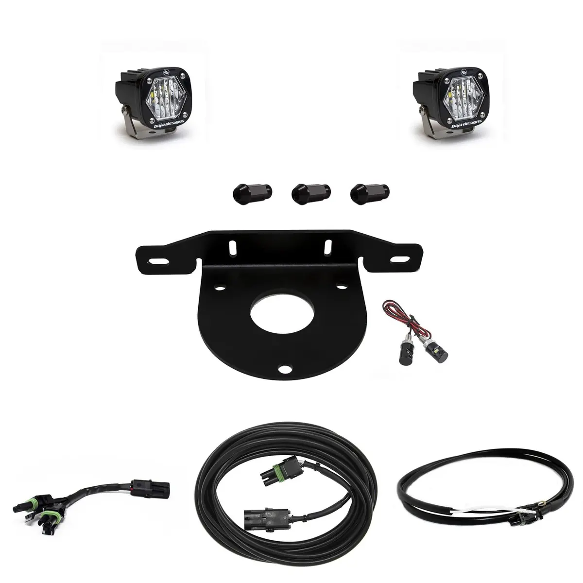 Baja Designs Dual S1 W/C Reverse Kit W/Upfitter For 2021+ Bronco 1