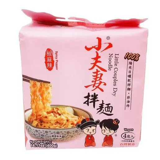 小夫妻拌麵 椒麻辣 Little Couples Dry Noodle Spice Pepper Flavour 4 Packs 1