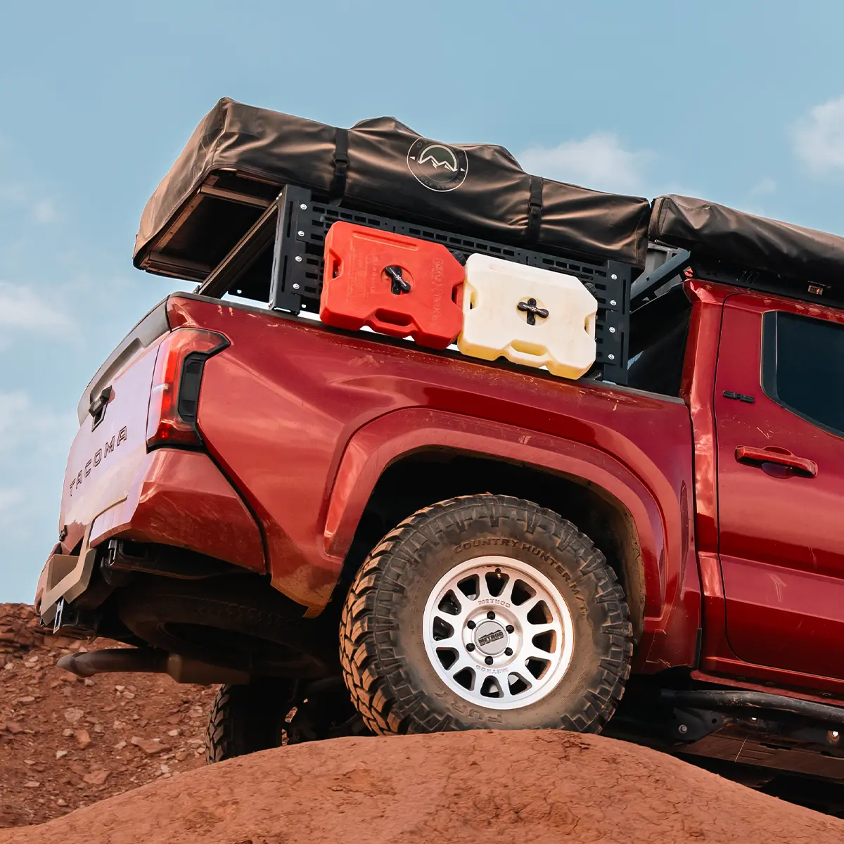 Cali Raised Led Overland Bed Rack For 2024+ Toyota Tacoma 1
