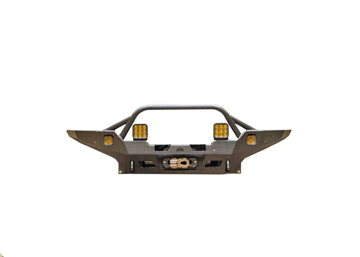 Backwoods Adventure Mods Hi-Lite Overland Front Bumper With Prerunner Bull Bar For Toyota Tacoma 4Th Gen (2024+) 1