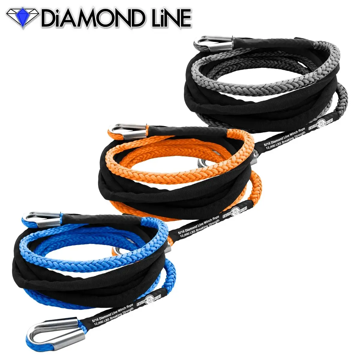5/16" Extension - Diamond Line Winch Rope 1