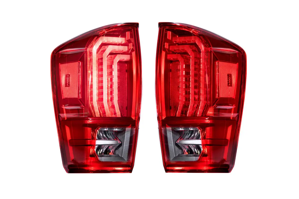 2016-2023 Tacoma Xb Led Tail Lights - Red Lens (Set) 1