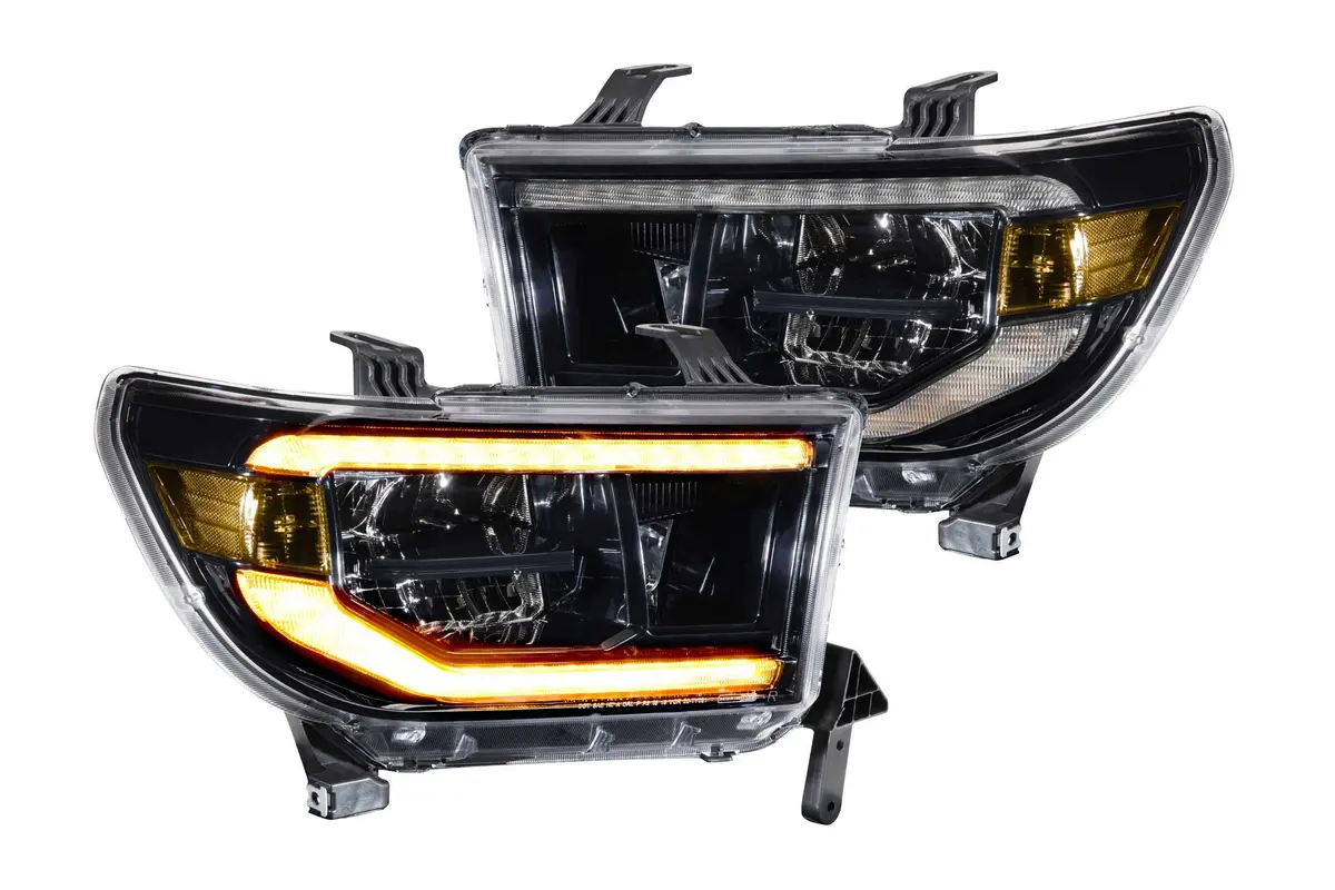 2007-2013 Tundra Xb Led Headlights - Amber Drl (Set) 1