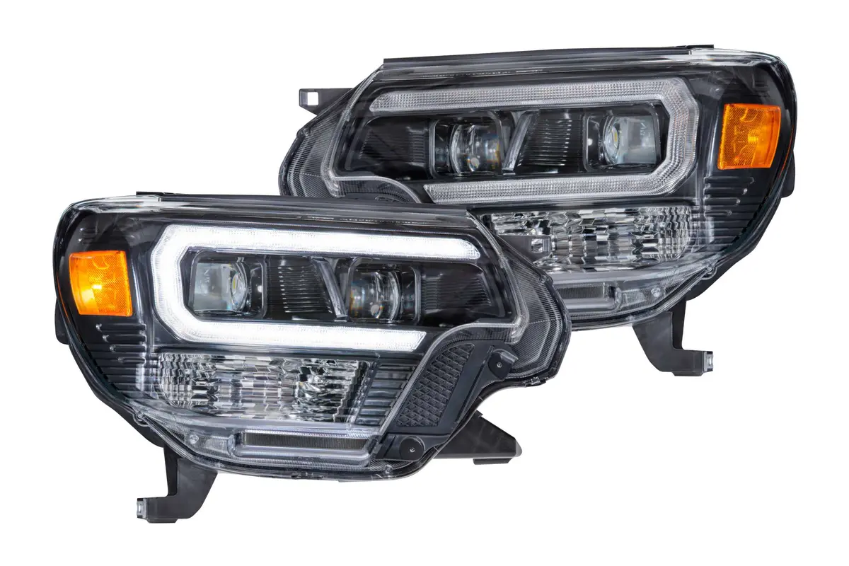 2012-2015 Tacoma Xb Hybrid Led Headlights - White Drl (Set) 1