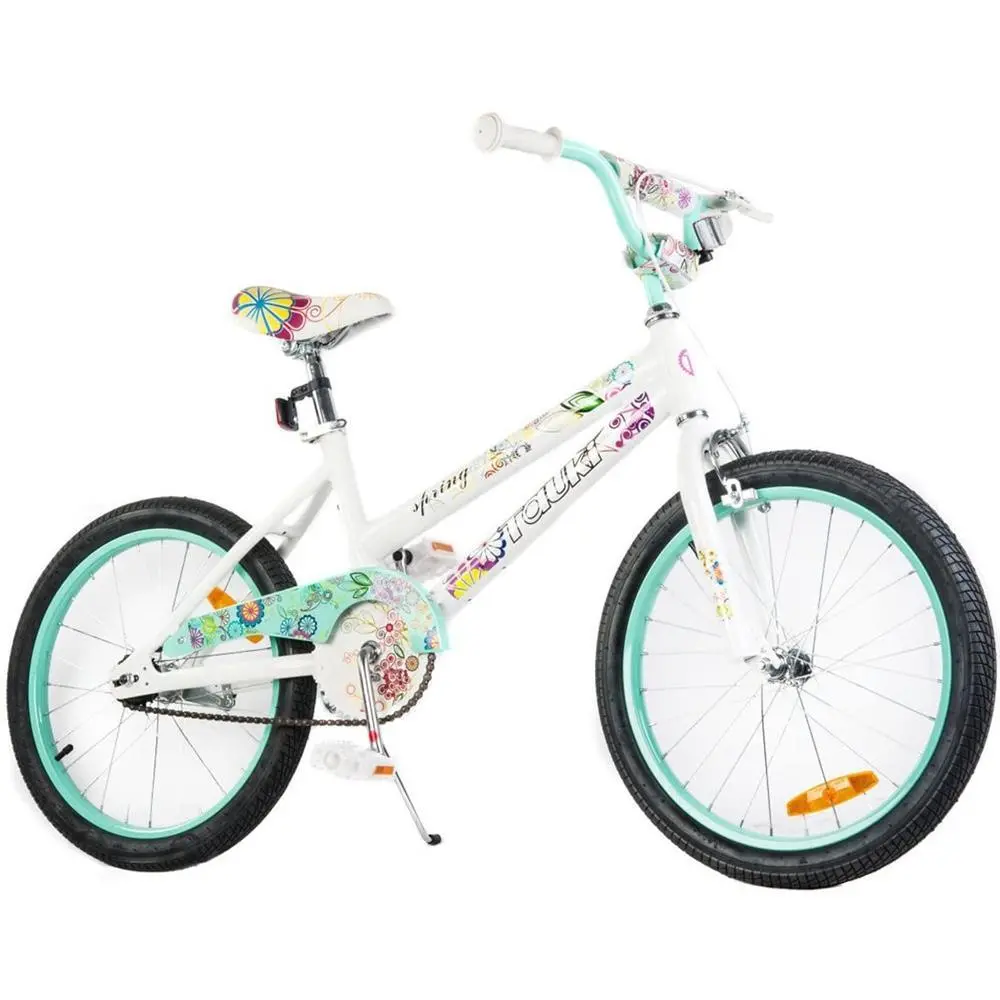 Supermax Floral 20 Inch Kids Push Bike - Aquamarine 1