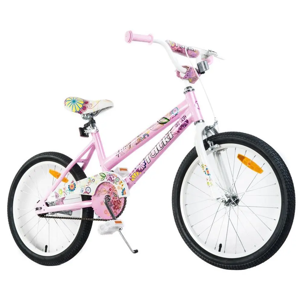 Supermax Floral 20 Inch Kids Push Bike - Pink 1
