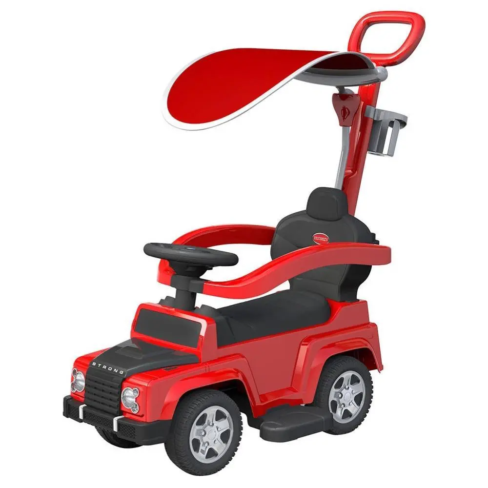 Kids Explorer Foot-To-Floor Ride On Car With Canopy - Red 1