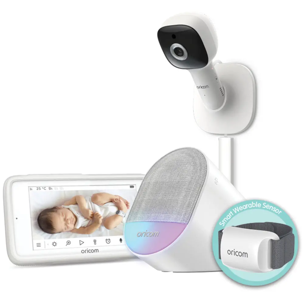 Oricom Guardian Pro Wearable Sleep Tracker + Video Baby Monitor 1