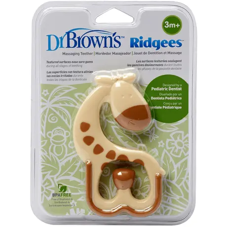 Dr Brown's Massaging Teether Giraffe Ridgees 1