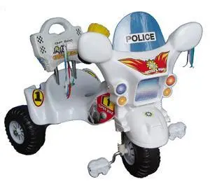 Kids Police Tricycle - White 1