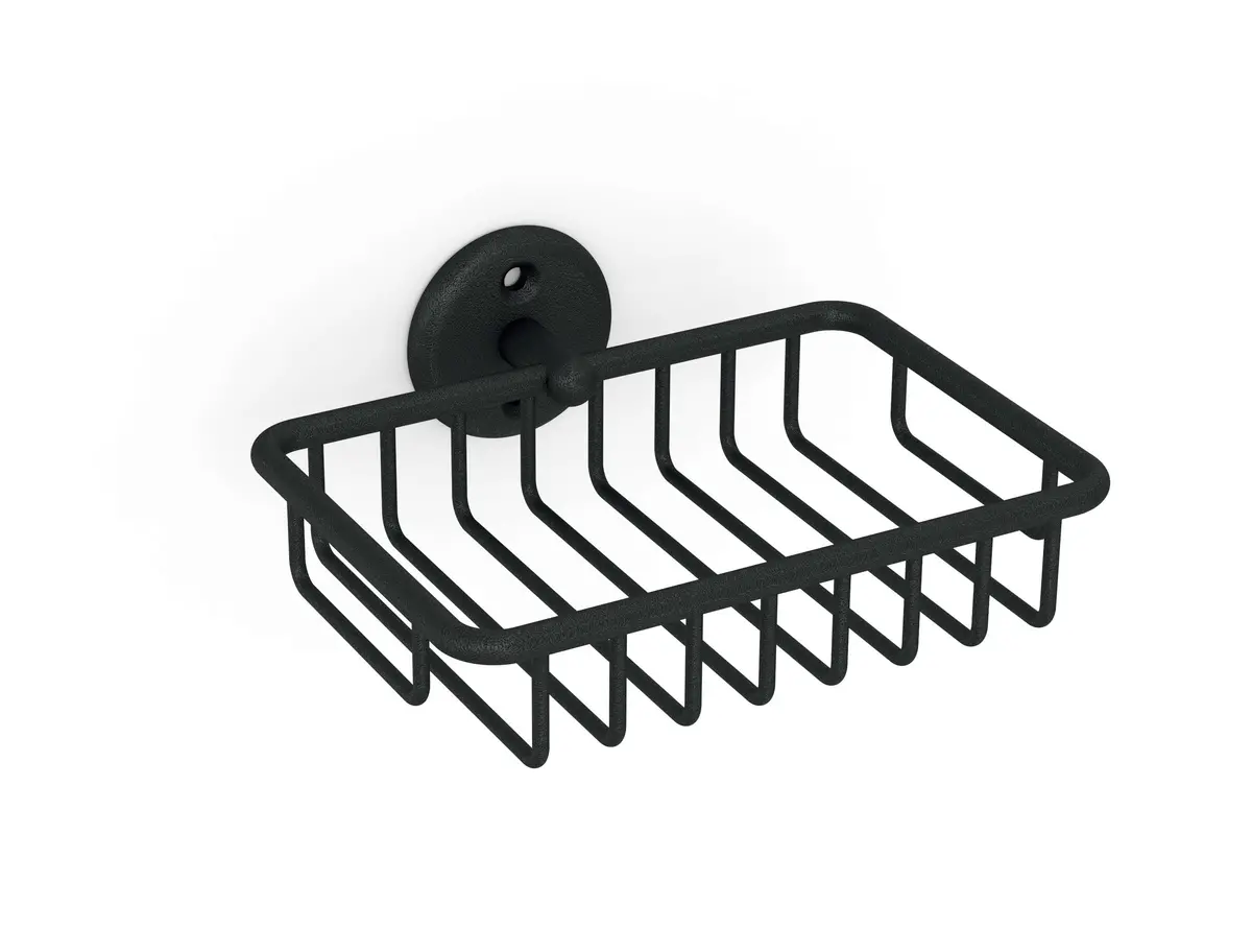 Classic Soap Basket Matt Black 1