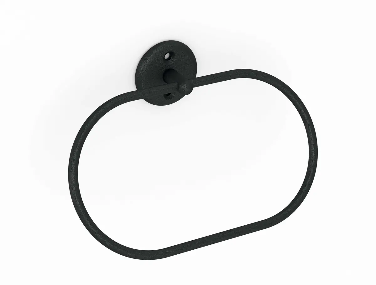 Classic Towel Ring Matt Black 1