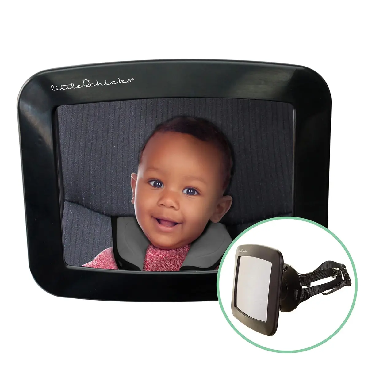 Little Chicks Adjustable Baby Mirror For Rear Facing Car Seat 1