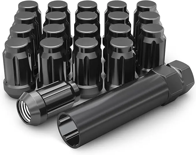 M12x1.50 Black Spline Lug Nuts (24 Pack) 1