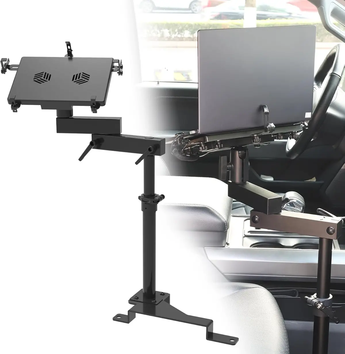 Melipron Aluminum Vehicle Laptop Mount For Ford F150 250 350 1