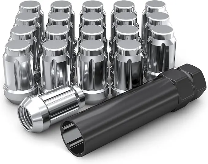 M12x1.50 Chrome Spline Lug Nuts (24 Pack) 1