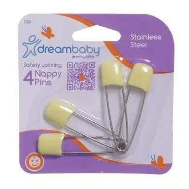 Dream Baby Nappy Pins 4 Pack 1