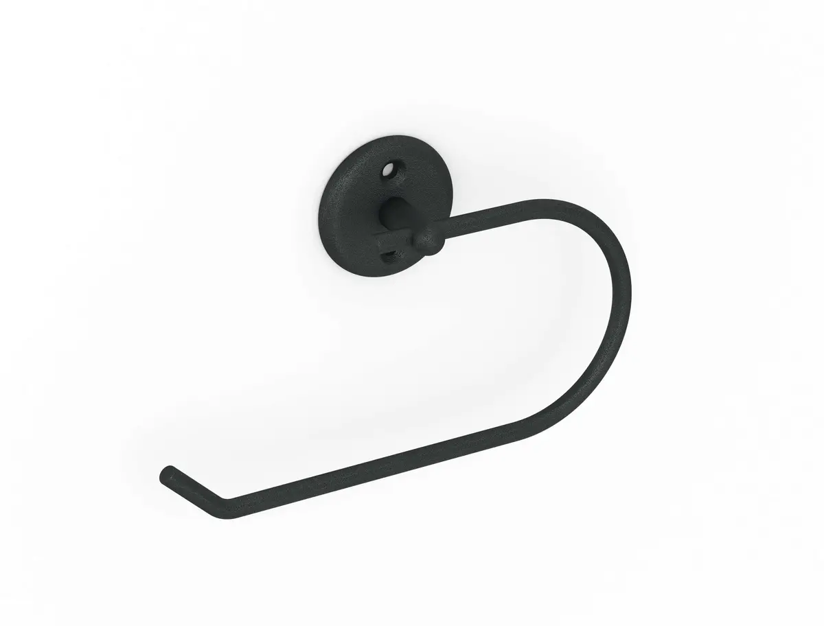 Classic Toilet Roll Holder Matt Black 1